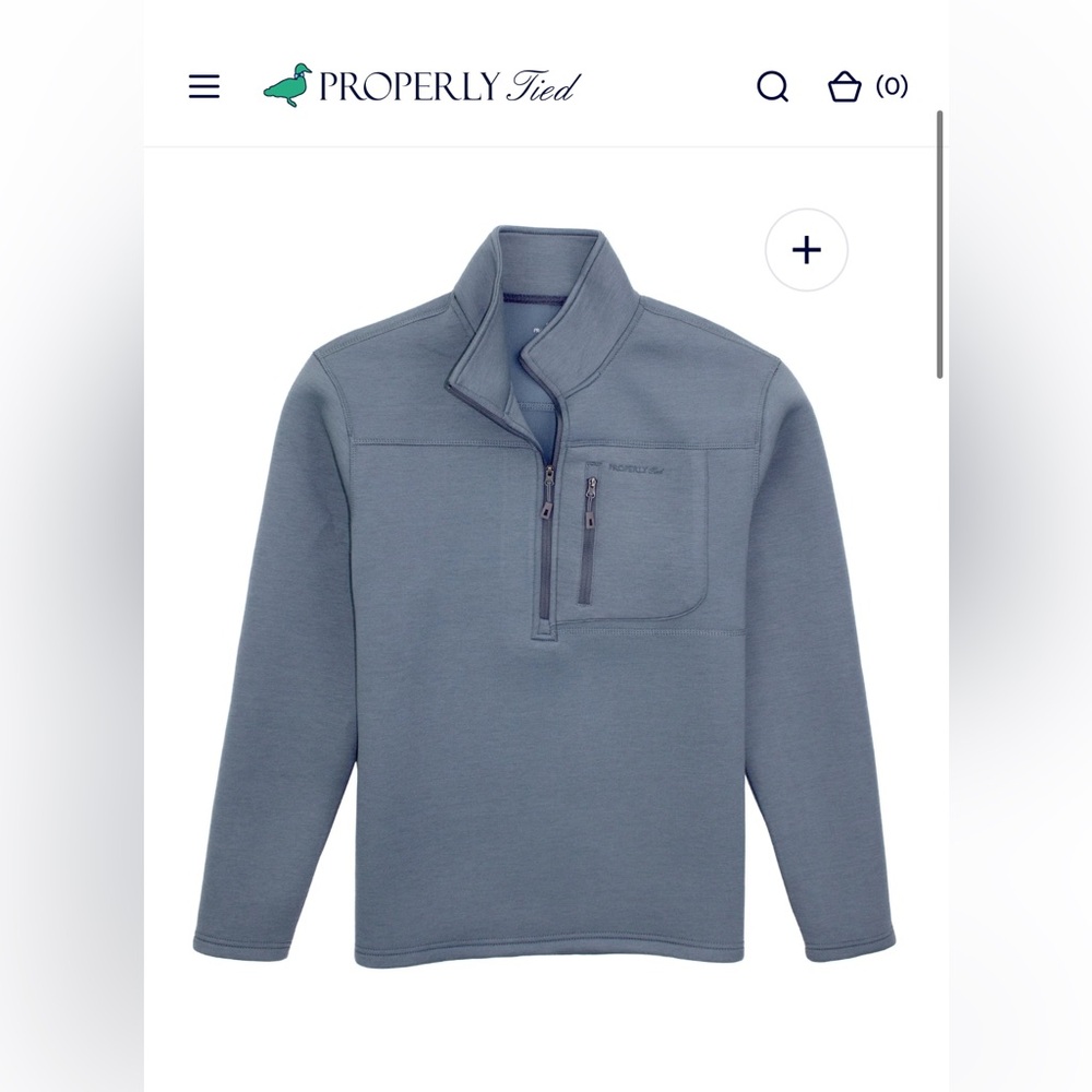 Properly Tied Men's Blue Pullover Shirt